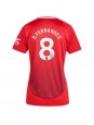 Manchester United Bruno Fernandes #8 Zenski Domaci Dres 2024-25 Kratak Rukavima